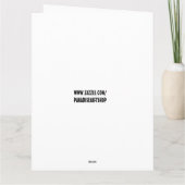 FUNNY WEREWOLF BIRTHDAY KAART KAARTEN (Achterkant)