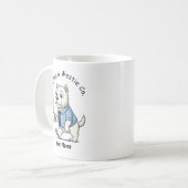 Funny West Highland Whit Dog Business Suit Coffee Koffiemok (Voorkant links)