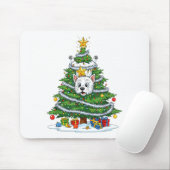 Funny West Highland White Terrier Dog Christmas Tr Muismat (Met muis)