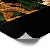 Funny West Highland White Terrier Westie Bigfoot D Poster (Hoek)