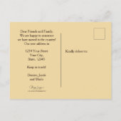 Funny Western Moving New Address Rustic Boerderij  Aankondigingskaart (Achterkant)