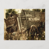 Funny Western Moving New Address Rustic Boerderij  Aankondigingskaart (Voorkant)