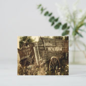 Funny Western Moving New Address Rustic Boerderij  Aankondigingskaart (Staand voorkant)