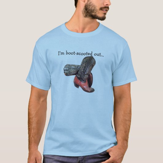 Funny Westerne Cowboy Boot Scoot T-shirt (Voorkant)
