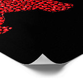 Funny Westie Dog Lover Hearts Love Westie Valentin Poster (Hoek)