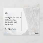 Funny Weve Moved New Address Cliff House Briefkaart (Achterkant)