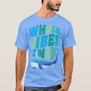 Funny Whale die rondkijkt en gids 5 T-shirt
