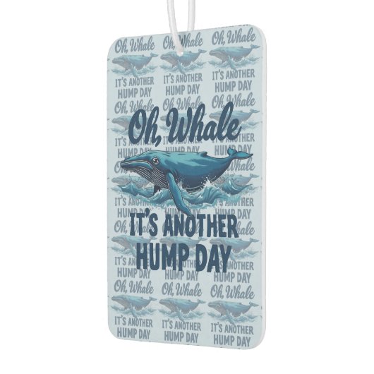 Funny Whale Pun "Oh Whale" Hump Day Design Luchtverfrisser (Links)