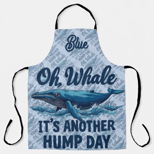 Funny Whale Pun "Oh Whale" Hump Day Design Schort (Voorkant)