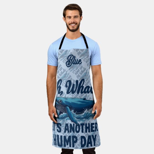 Funny Whale Pun "Oh Whale" Hump Day Design Schort (Gedragen)