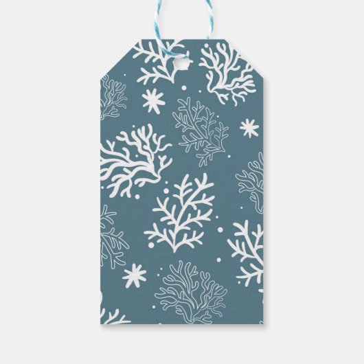 Funny Whale Shark Kerstmis Cadeaulabel (Achterkant)