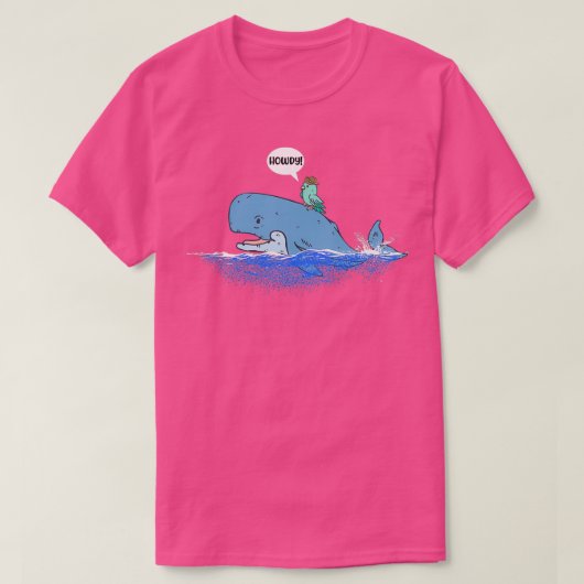 Funny Whale Shirt Blue Whale (Design voorkant)