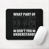Funny What Part Of Basketball Don't You Understand Muismat (Met muis)