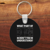 Funny What Part Of Basketball Don't You Understand Sleutelhanger (Voorkant)
