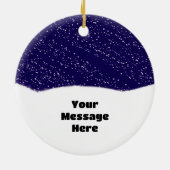 Funny Wheeling Santa Claus Cycling Keramisch Ornament (Achterkant)