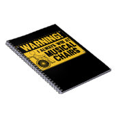 Funny Wheelstoel Musical-Humor Notitieboek (Rechterzijde)