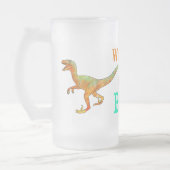 Funny Wherge de Beer Velociraptor Dinosaur Raptor Matglas Bierpul (Links)