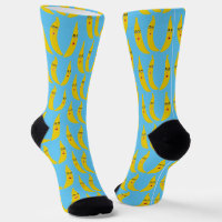 Funny Whimsical Bananas Pattern Fun Fruity Facing