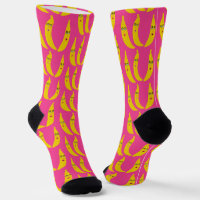 Funny Whimsical Bananas Pattern Fun Fruity Facing