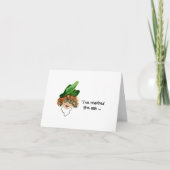 Funny, Whimsical Lady's Train of Thight Kaart (Voorkant)