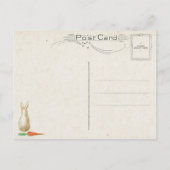 Funny Whimsical  paasbunnies en Rhyme Briefkaart (Achterkant)