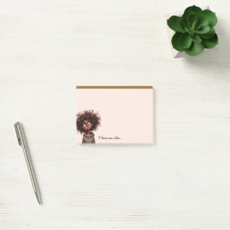Funny Whimsical Pouting African American  Post-it® Notes