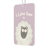 Funny Whimsical Pun I love you Cute Pastel Paars Luchtverfrisser (Links)