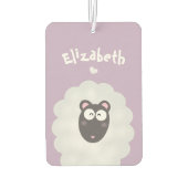 Funny Whimsical Pun I love you Cute Pastel Paars Luchtverfrisser (Achterkant)