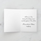 Funny whimsy heilige rendiervreugde logo feestdagen kaart (Binnen)