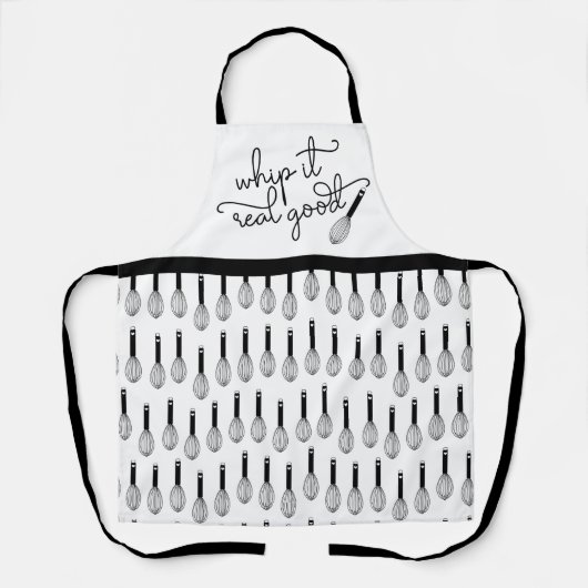 Funny Whip it Real Good Whisk Schort (Voorkant)