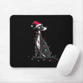 Funny Whippet Christmas Graphics Dog Lights Lover Muismat (Met muis)