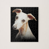 Funny Whippet Face Whippet Smile Whippet Only Face Legpuzzel (Verticaal)