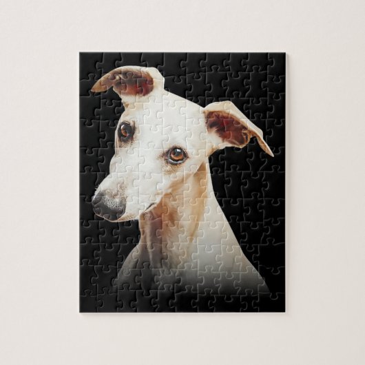 Funny Whippet Face Whippet Smile Whippet Only Face Legpuzzel (Verticaal)