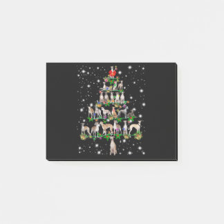 Funny Whippet kerstboomgeschenk Post-it® Notes