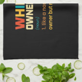 Funny Whippet  Retro Dog mam Papa Gift T-Shi Theedoek (Gevouwen)