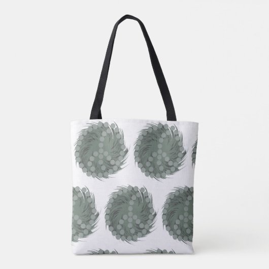 Funny Whirled Peas Cartoon Food Art Fun Design Tote Bag (Achterkant)