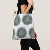 Funny Whirled Peas Cartoon Food Art Fun Design Tote Bag (Dichtbij)