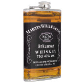 Funny Whiskey Custom Birthday  Typografie Heupfles (Rechts)