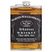 Funny Whiskey Custom Birthday Typografie Heupfles (Voorkant)