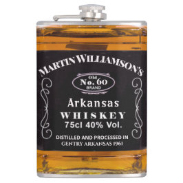 Funny Whiskey Custom Birthday  Typografie Heupfles