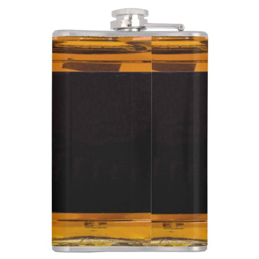 Funny Whiskey Custom Birthday  Typografie Heupfles (Achterkant)