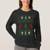 Funny Whiskey Drink Ugly KerstSweater T-shirt (Voorkant)