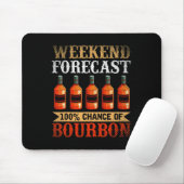 Funny Whiskey Drink Weekend Forecast 100% Kans O Muismat (Met muis)