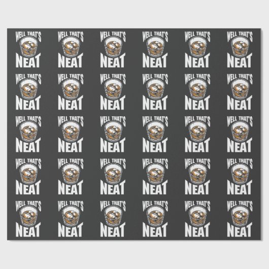 Funny Whiskey Drinker Quote voor Alcohol lover Cadeaupapier (Vlak)