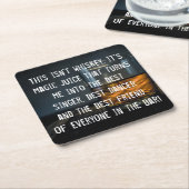 Funny Whiskey Drinkers Slogan Kartonnen Onderzetters (Schuin)