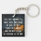 Funny Whiskey Drinkers Slogan Sleutelhanger (Achterkant)