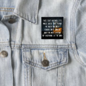 Funny Whiskey Drinkers Slogan Vierkante Button 5,1 Cm (In situ)