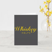 Funny Whiskey Gift For Whiskey And Single Malt Lov Kaart (Gele Bloem)
