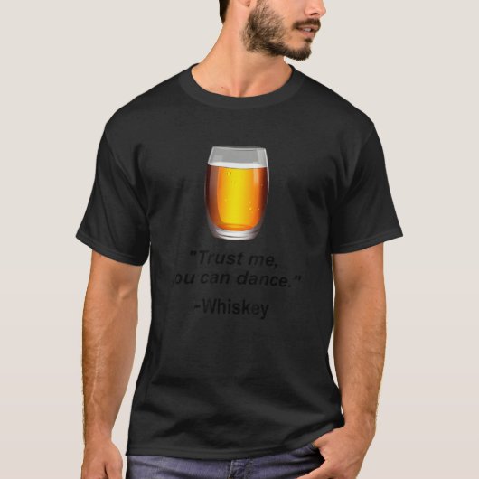 Funny Whiskey vertrouwt me dat je Whiskey-Drink ku T-shirt (Voorkant)