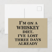 Funny whisky citeert humor whisky gezegden briefkaart (Voorkant / Achterkant)